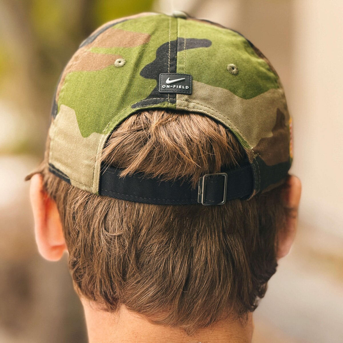 Nike I-State Black & Camo Military Appreciation 2025 Adjustable Hat